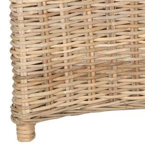 Safavieh Natuna Rattan Arm Chair - Coastal-Inspired Design, Hand-Woven Rattan For Living Room & Dining Spaces FOX1605A