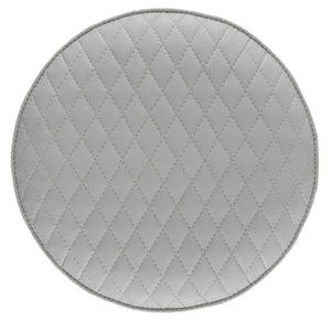 Safavieh Brinley 30"H Mid-Century Modern Stool - Vintage-Inspired Mustard Upholstery For Stylish Spaces Light Grey/Silver FOX1704C