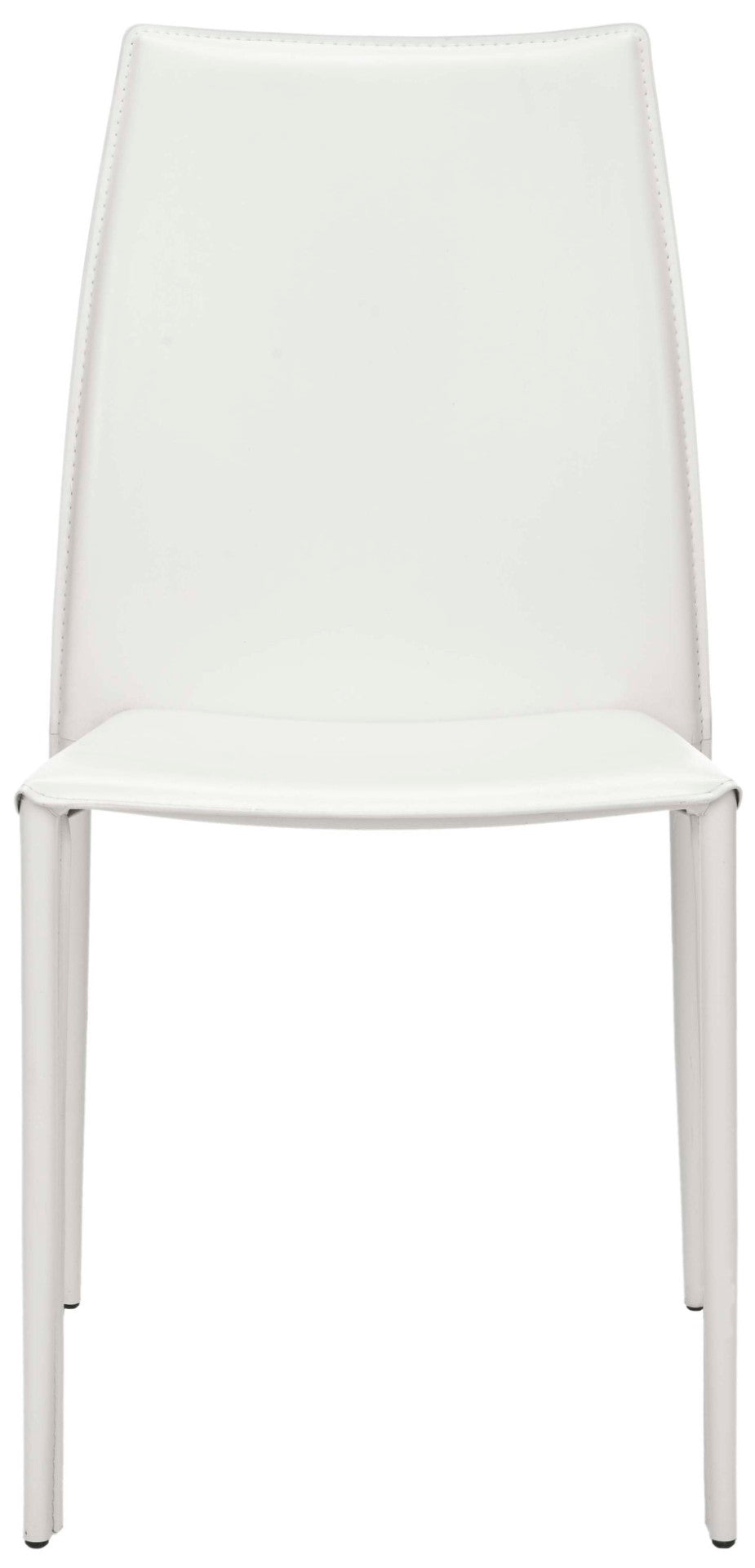 Safavieh KORBIN Side Chairs - Modern Industrial Dining Seating from the Fox Collection for Stylish Comfort White FOX2000A-SET2