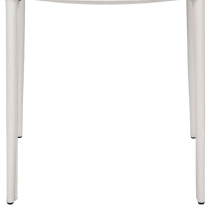 Safavieh KORBIN Side Chairs - Modern Industrial Dining Seating from the Fox Collection for Stylish Comfort White FOX2000A-SET2