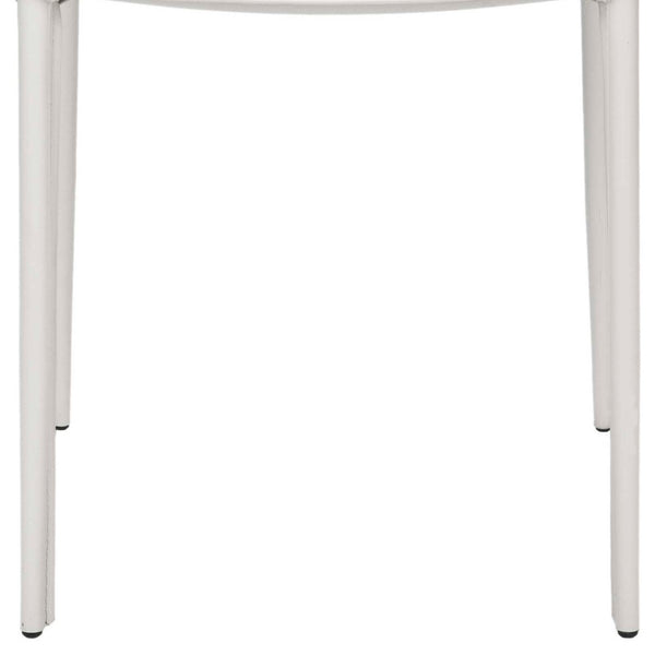 Safavieh KORBIN Side Chairs - Modern Industrial Dining Seating from the Fox Collection for Stylish Comfort White FOX2000A-SET2