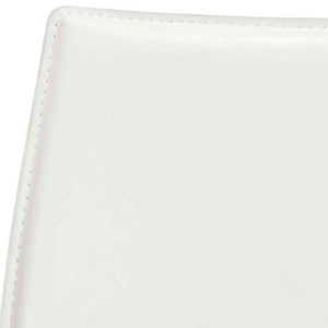 Safavieh KORBIN Side Chairs - Modern Industrial Dining Seating from the Fox Collection for Stylish Comfort White FOX2000A-SET2