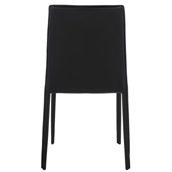 Safavieh KORBIN Side Chairs - Modern Industrial Dining Seating from the Fox Collection for Stylish Comfort Black FOX2000B-SET2