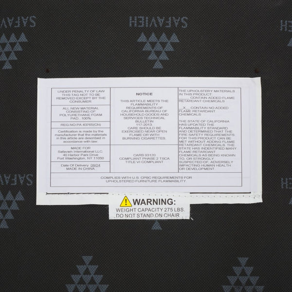 Safavieh KORBIN Side Chairs - Modern Industrial Dining Seating from the Fox Collection for Stylish Comfort Black FOX2000B-SET2