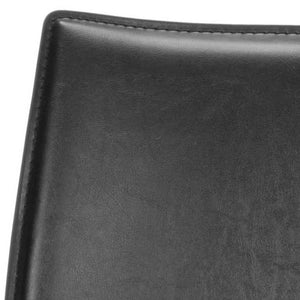 Safavieh KORBIN Side Chairs - Modern Industrial Dining Seating from the Fox Collection for Stylish Comfort Black FOX2000B-SET2