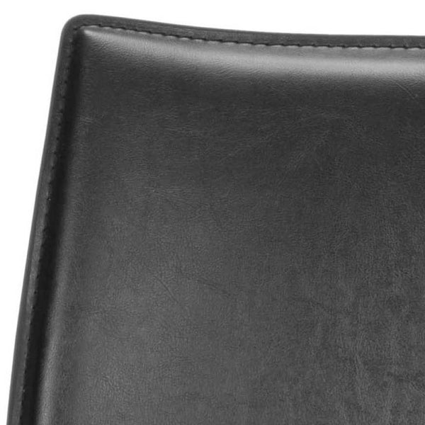 Safavieh KORBIN Side Chairs - Modern Industrial Dining Seating from the Fox Collection for Stylish Comfort Black FOX2000B-SET2