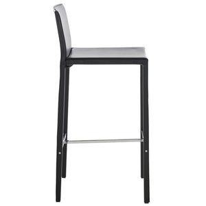 Safavieh JASON 30" Barstools - Modern Minimalist Design for Stylish Kitchens, Bars, and Hospitality Spaces Black FOX2002B-SET2