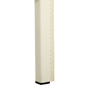 Safavieh JASON Contemporary 24" Counter Stools for Kitchen & Bar - Stylish Comfort with Minimalist Design White FOX2003A-SET2