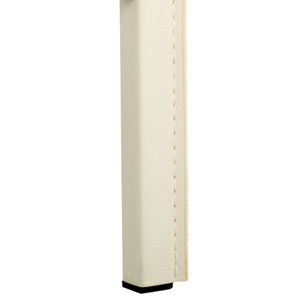 Safavieh JASON Contemporary 24" Counter Stools for Kitchen & Bar - Stylish Comfort with Minimalist Design White FOX2003A-SET2