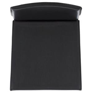 Safavieh JASON Contemporary 24" Counter Stools for Kitchen & Bar - Stylish Comfort with Minimalist Design Black FOX2003B-SET2