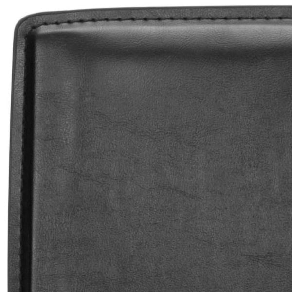 Safavieh JASON Contemporary 24" Counter Stools for Kitchen & Bar - Stylish Comfort with Minimalist Design Black FOX2003B-SET2