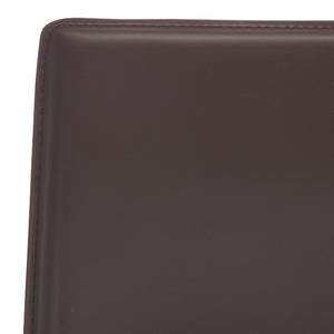 Safavieh KARNA KD Side Chairs - Stylish, Durable Metal Framed Seating with Soft Upholstery for Modern Spaces Brown FOX2009H-SET2