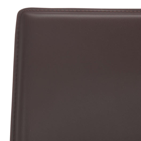 Safavieh KARNA KD Side Chairs - Stylish, Durable Metal Framed Seating with Soft Upholstery for Modern Spaces Brown FOX2009H-SET2
