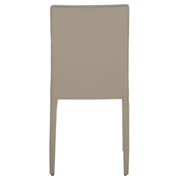 Safavieh KARNA KD Side Chairs - Stylish, Durable Metal Framed Seating with Soft Upholstery for Modern Spaces Light Grey FOX2009M-SET2