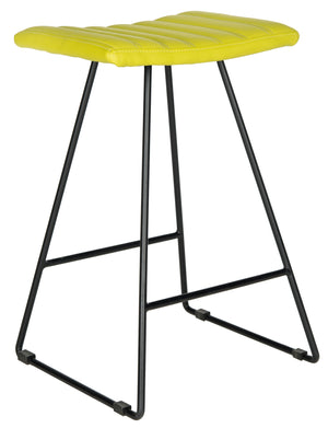 Safavieh Akito Counter Stool In Stylish Green - Modern Barstool For Chic Home & Kitchen Décor Upgrade Green Metal,Pu Fox2011e