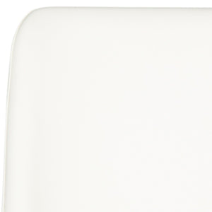 Safavieh BALTIC Side Chairs - Modern Design with Comfortable PU Upholstery for Stylish Dining and Living Spaces White FOX2012A-SET2