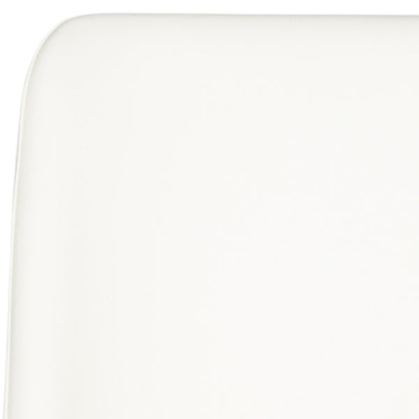 Safavieh BALTIC Side Chairs - Modern Design with Comfortable PU Upholstery for Stylish Dining and Living Spaces White FOX2012A-SET2