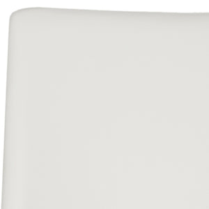 Safavieh PARKSTON Side Chairs – Contemporary Metal Frame with Soft Upholstery for Elegant Dining Comfort White FOX2013A-SET2