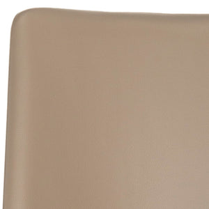 Safavieh PARKSTON Side Chairs – Contemporary Metal Frame with Soft Upholstery for Elegant Dining Comfort Taupe FOX2013E-SET2
