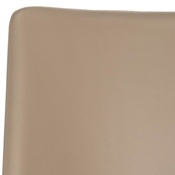 Safavieh PARKSTON Side Chairs – Contemporary Metal Frame with Soft Upholstery for Elegant Dining Comfort Taupe FOX2013E-SET2
