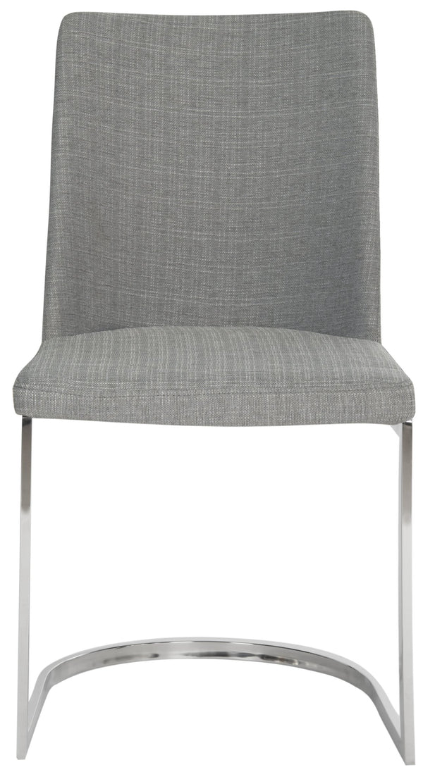 Safavieh Parkston Side Chair - Elegant Dark Grey Linen Dining Chair For Modern Home Décor & Comfort Grey Pu Fabric Fox2013g