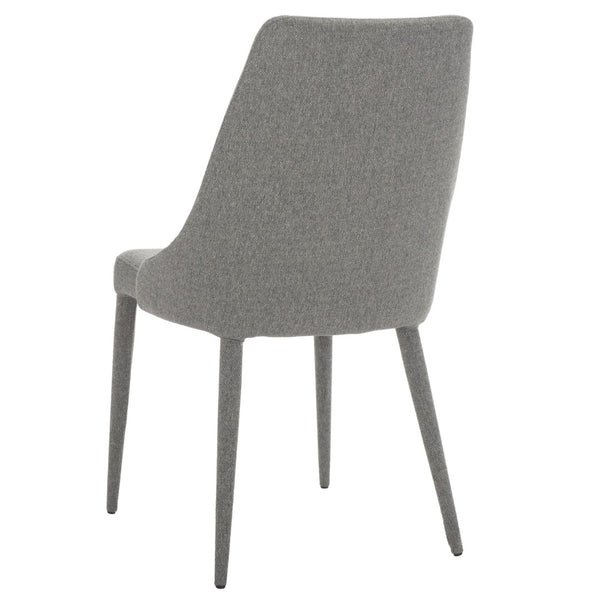 Safavieh SUMMERSET Grey Linen Side Chairs - Contemporary Comfort & Style for Dining Rooms & Nooks FOX2014G-SET2