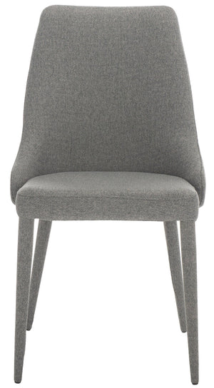 Safavieh SUMMERSET Grey Linen Side Chairs - Contemporary Comfort & Style for Dining Rooms & Nooks FOX2014G-SET2