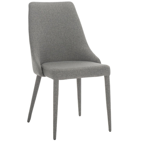 Safavieh SUMMERSET Grey Linen Side Chairs - Contemporary Comfort & Style for Dining Rooms & Nooks FOX2014G-SET2