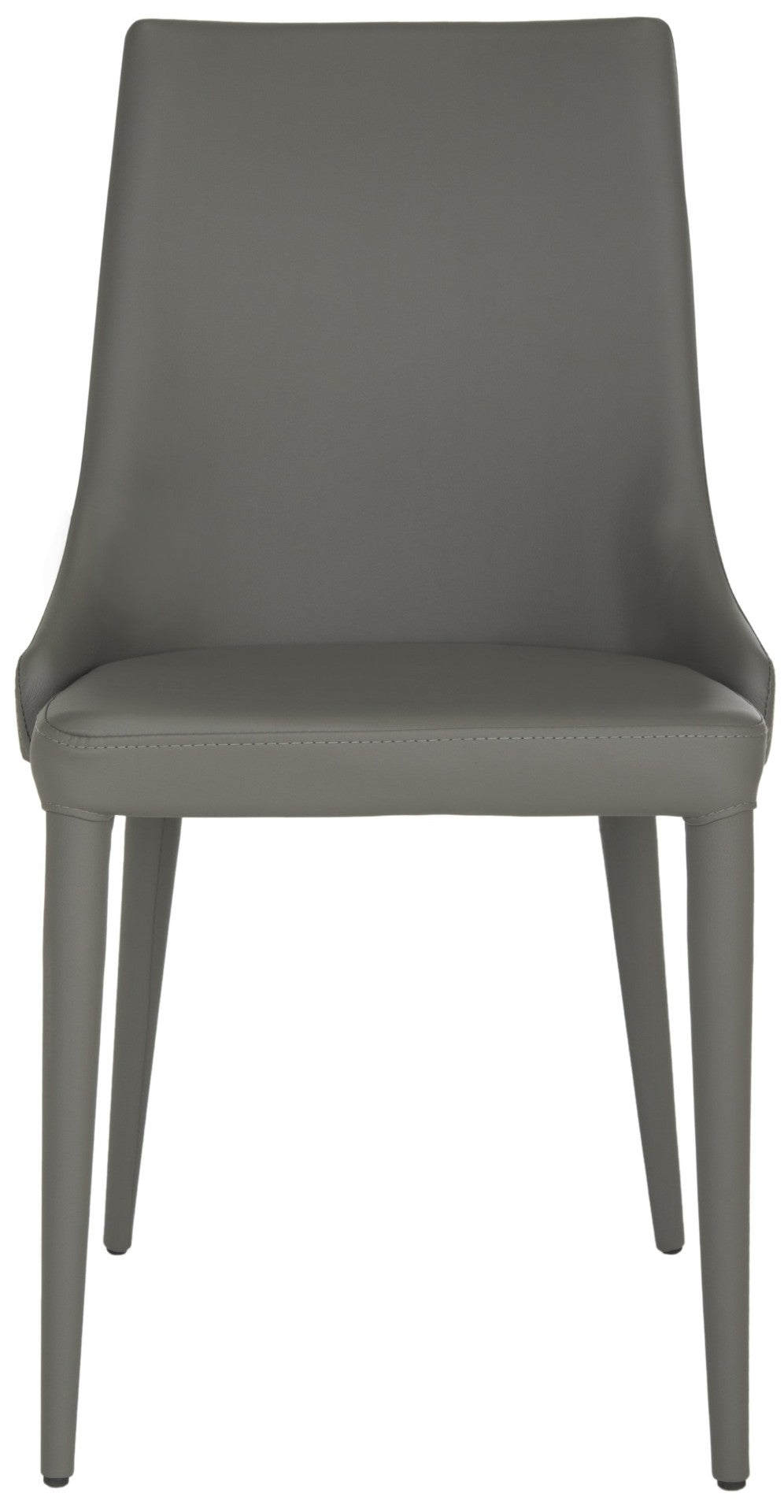 Safavieh SUMMERSET Side Chairs in Grey - Contemporary Comfort with Sleek Design for Dining & Workspace Use FOX2014H-SET2