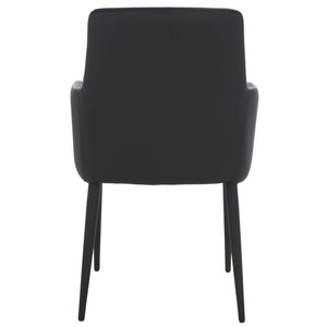 Safavieh Summerset Arm Chair - Mid-Century Modern Design With Plush Comfort For Home, Office, Or Reception Areas Black FOX2015B