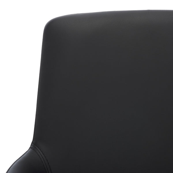 Safavieh Summerset Arm Chair - Mid-Century Modern Design With Plush Comfort For Home, Office, Or Reception Areas Black FOX2015B
