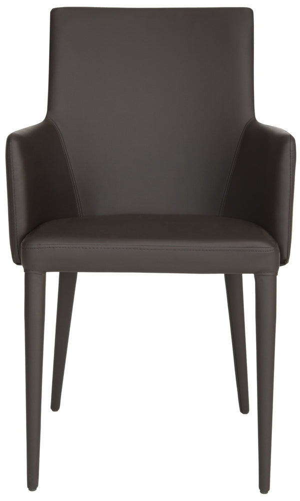 Safavieh Summerset Arm Chair - Mid-Century Modern Design With Plush Comfort For Home, Office, Or Reception Areas Brown FOX2015D