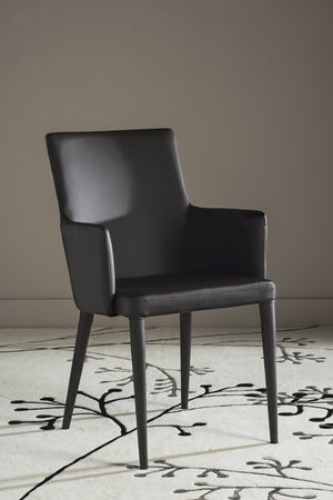 Safavieh Summerset Arm Chair - Mid-Century Modern Design With Plush Comfort For Home, Office, Or Reception Areas Brown FOX2015D