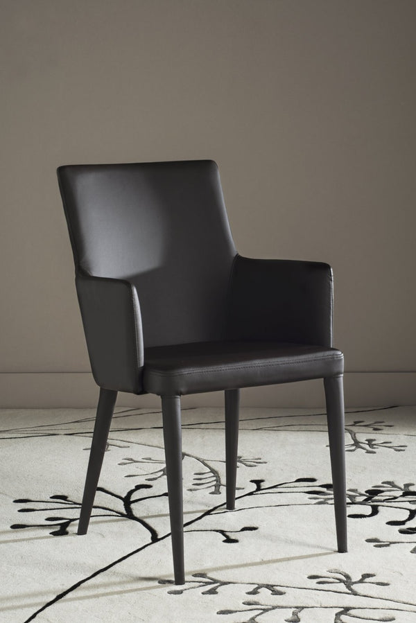 Safavieh Summerset Arm Chair - Mid-Century Modern Design With Plush Comfort For Home, Office, Or Reception Areas Brown FOX2015D
