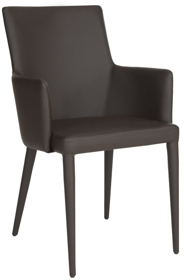 Safavieh Summerset Arm Chair - Mid-Century Modern Design With Plush Comfort For Home, Office, Or Reception Areas Brown FOX2015D