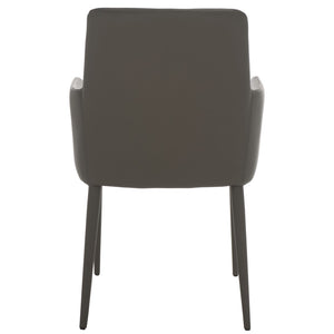 Safavieh Summerset Arm Chair - Mid-Century Modern Design With Plush Comfort For Home, Office, Or Reception Areas Grey FOX2015H