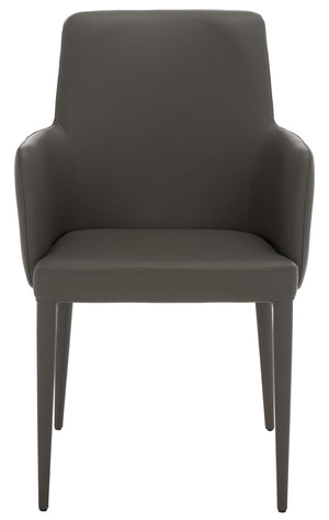Safavieh Summerset Arm Chair - Mid-Century Modern Design With Plush Comfort For Home, Office, Or Reception Areas Grey FOX2015H