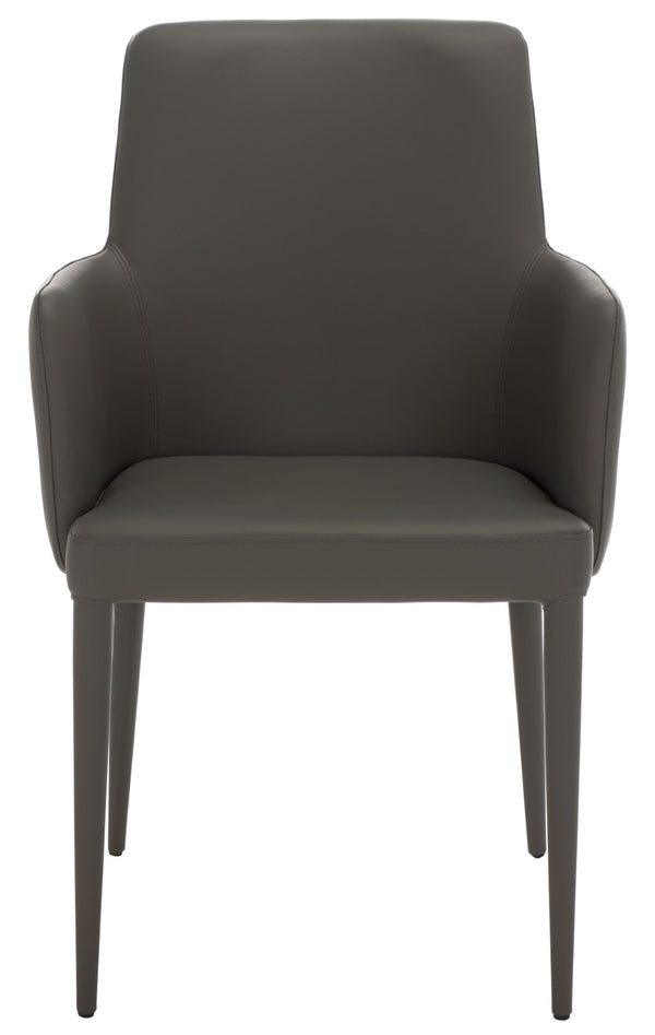 Safavieh Summerset Arm Chair - Mid-Century Modern Design With Plush Comfort For Home, Office, Or Reception Areas Grey FOX2015H