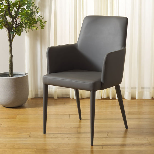 Safavieh Summerset Arm Chair - Mid-Century Modern Design With Plush Comfort For Home, Office, Or Reception Areas Grey FOX2015H