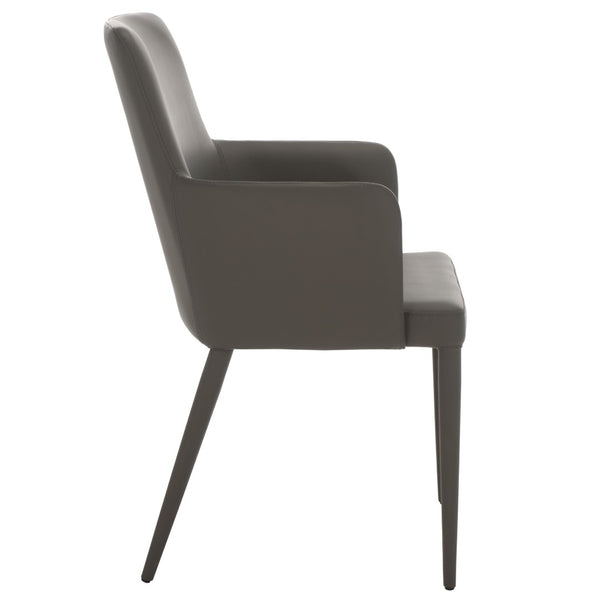 Safavieh Summerset Arm Chair - Mid-Century Modern Design With Plush Comfort For Home, Office, Or Reception Areas Grey FOX2015H