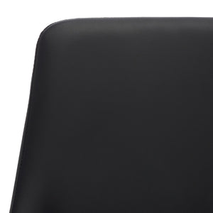 Safavieh Summerset Bar Stool - Contemporary Urban Style With Pu Leather Comfort For Modern Kitchen Spaces Black FOX2016B
