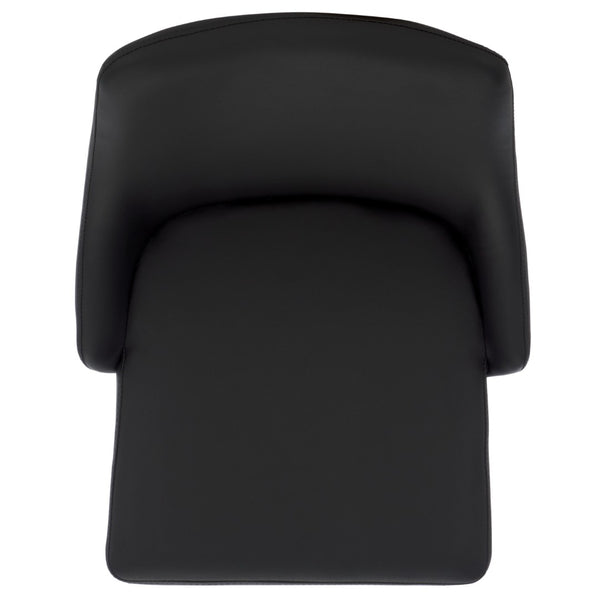 Safavieh Summerset Bar Stool - Contemporary Urban Style With Pu Leather Comfort For Modern Kitchen Spaces Black FOX2016B