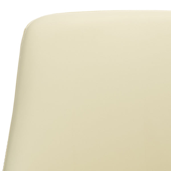 Safavieh Summerset Bar Stool - Contemporary Urban Style With Pu Leather Comfort For Modern Kitchen Spaces Butter Cream FOX2016C