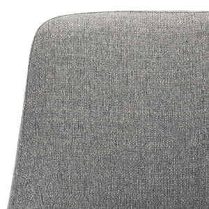 Safavieh Summerset Bar Stool - Contemporary Urban Style With Pu Leather Comfort For Modern Kitchen Spaces Grey Linen FOX2016G