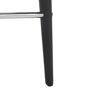 Safavieh SUMMERSET Counter Stools - Modern Minimalist Design for Stylish Kitchen and Bar Seating Solutions Black FOX2017B-SET2