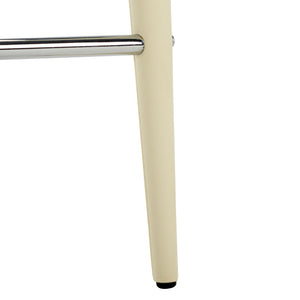Safavieh SUMMERSET Counter Stools - Modern Minimalist Design for Stylish Kitchen and Bar Seating Solutions Butter Cream FOX2017C-SET2
