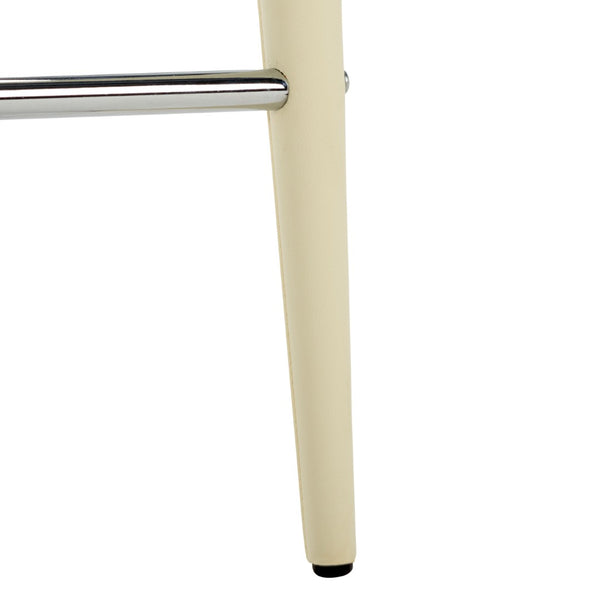 Safavieh SUMMERSET Counter Stools - Modern Minimalist Design for Stylish Kitchen and Bar Seating Solutions Butter Cream FOX2017C-SET2