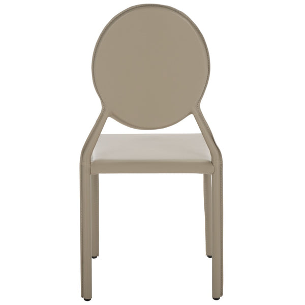 Safavieh WARNER Side Chairs - Contemporary Comfort with Durable Metal Frame for Modern Dining Spaces Grey FOX2018H-SET2