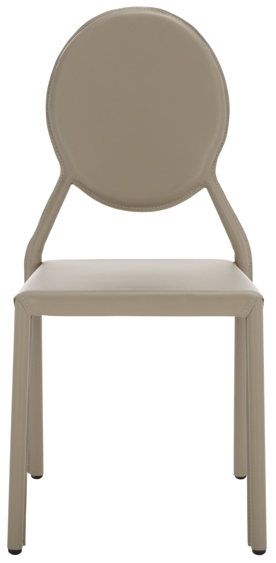 Safavieh WARNER Side Chairs - Contemporary Comfort with Durable Metal Frame for Modern Dining Spaces Grey FOX2018H-SET2