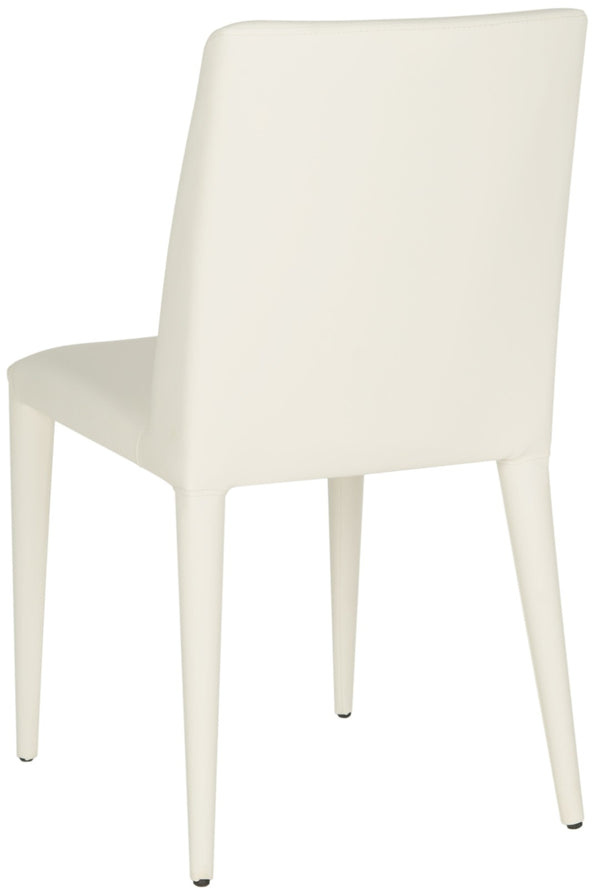 Safavieh GARRETSON Side Chairs - Modern Dining Seating with Sturdy Frame & Sleek Design for Any Space White FOX2019A-SET2